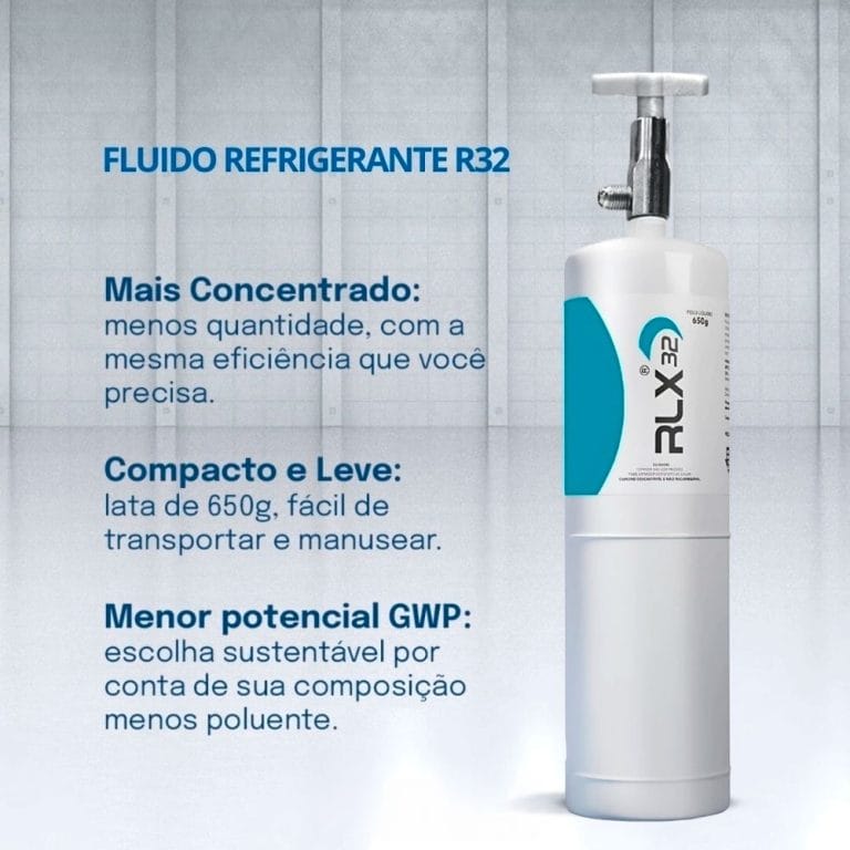Rlx fluido gas refrigerante válvula dosadora cilindro r32 650gr - Imagem 4