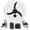 Ventisol ventilador oscilante de parede preto 60cm