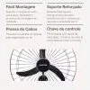 Ventisol ventilador oscilante de parede preto 60cm