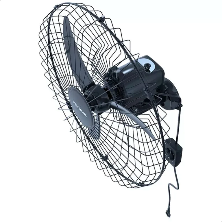 Ventisol ventilador oscilante de parede preto 60cm - Imagem 4