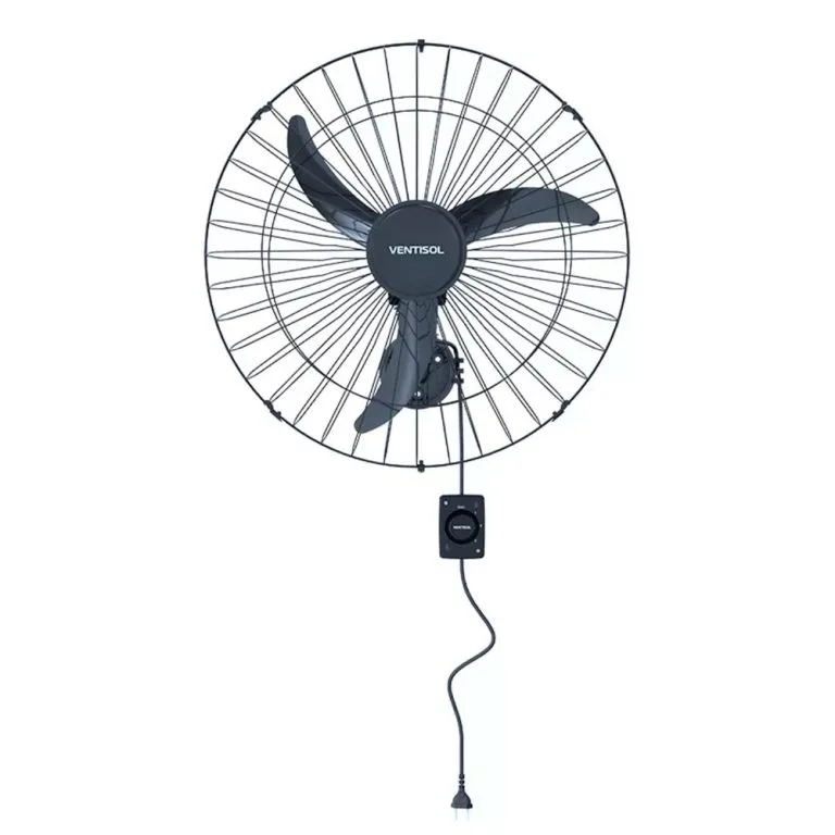 Ventisol ventilador oscilante de parede preto 60cm - Imagem 6