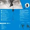 Ventisol ventilador oscilante de parede preto 60cm